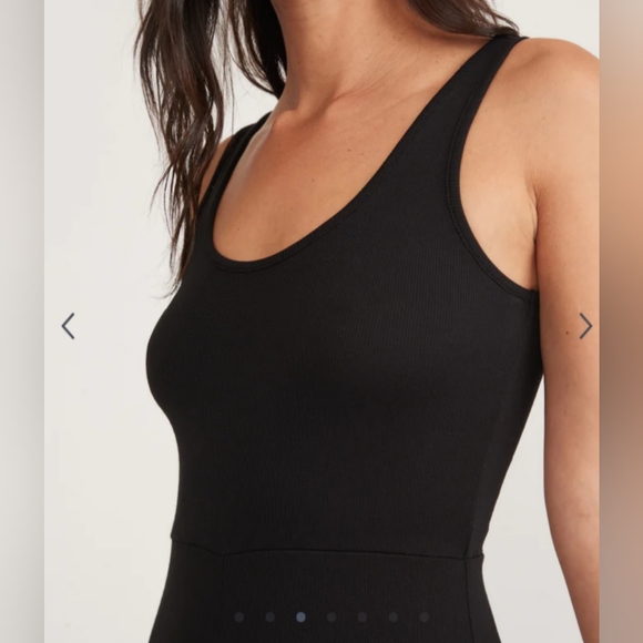 Marine Layer Lexi Rib Fit and Flare Midi Dress Medium - Picture 2 of 8